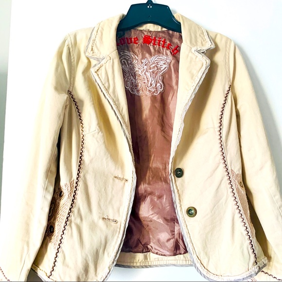 LOVE STITCH Beautifully Embroidered Unique Jacket/Blazer - Picture 1 of 5